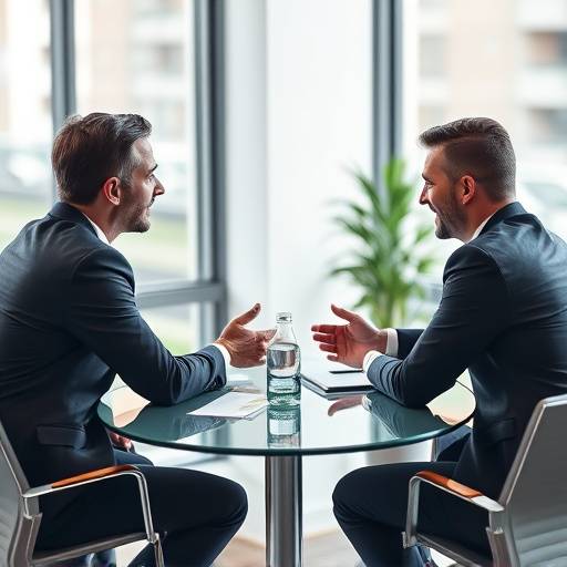 People discussing terms and conditions in a business meeting